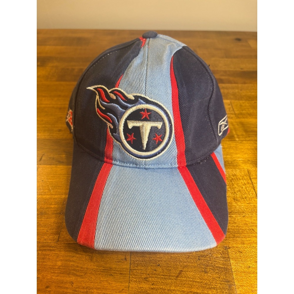 Vintage Reebok Tennessee Titans NFL Hat Navy Light Blue Adjustable Strapback Cap